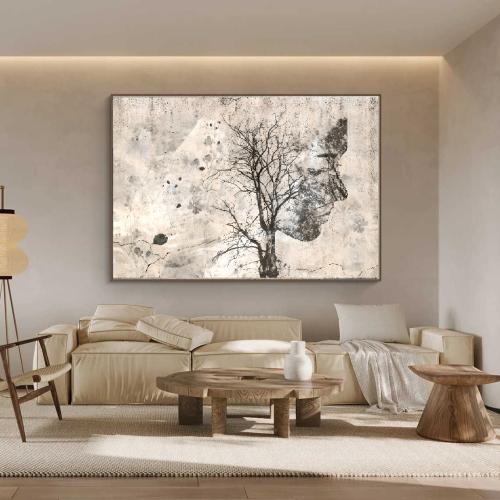 لوحه تجريدي طباعة