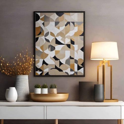 لوحه تجريدي طباعة