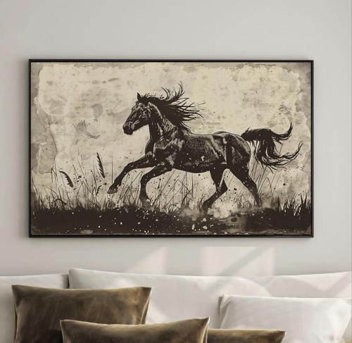 لوحه الخيل طباعة