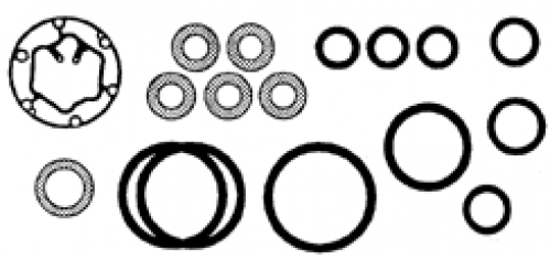 #10634A اصلاح كمبروسر كرايزلر / GASKET KIT CHRYSLER 6C17 O-RING KIT