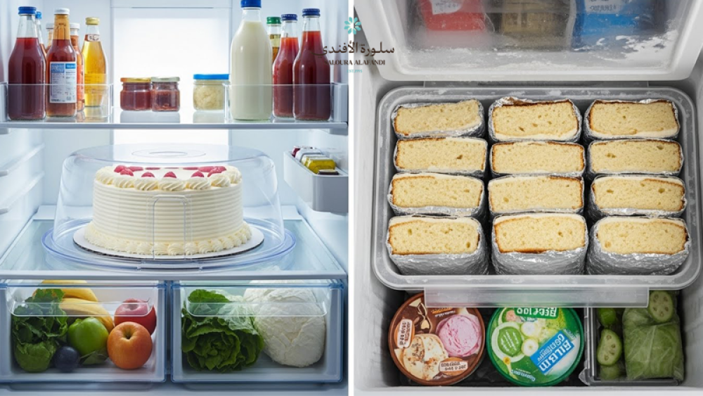 أفضل طرق حفظ الكيك في الثلاجة والفريزر