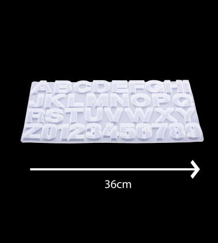 قالب سيليكون الحروف و الارقام