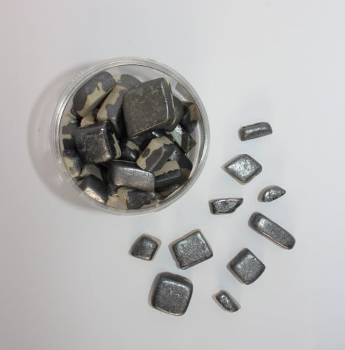 فسيفساء سيراميك - معدني فضي