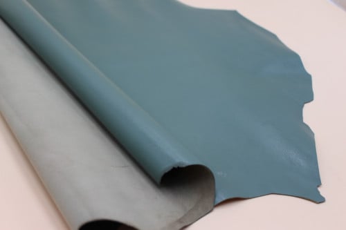 Tiffany blue leather