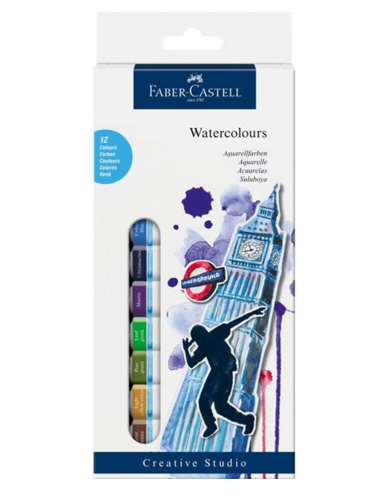 فابر كاستل - طقم ألوان مائية للمبتدئين - 12 قطعة