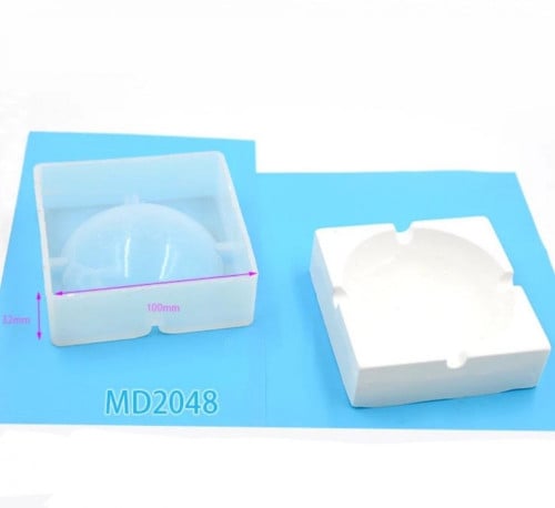 قالب سيليكون طفاية دخان مربعه