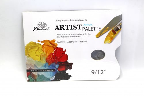 باليت الوان ورقي - مستطيل