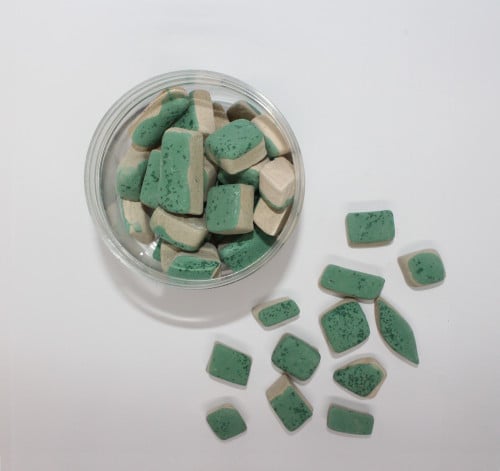 Ceramic Mosaic - Dotted Green