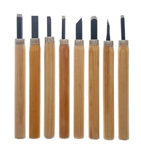 Multipurpose carving tools set - 8 pieces