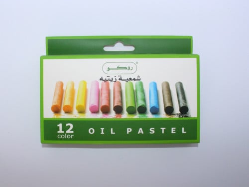 روكو الوان شمعية زيتيه - 12 لون (طويل)
