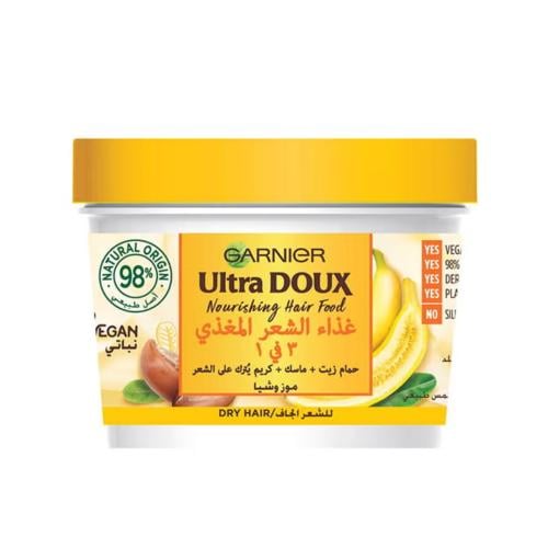 غارنييه ألترا دوكس مغذي للشعر 3 في 1 بالموز والشيا...