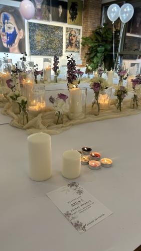 Flowers and candle 23 may 2025