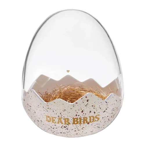 دير بيردز – صندوق عرض دمى محشوة بشكل البيضة -  سلسلة Dear Birds