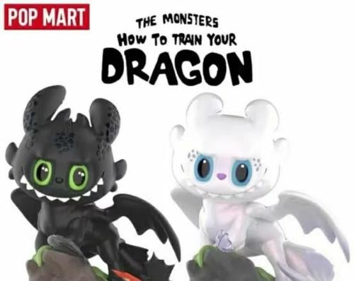 POP MART labubu -THE MONSTERS How To Train Your Dragon Figurine（Random One）