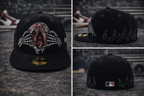 كاب A أسود مخمل مقفل