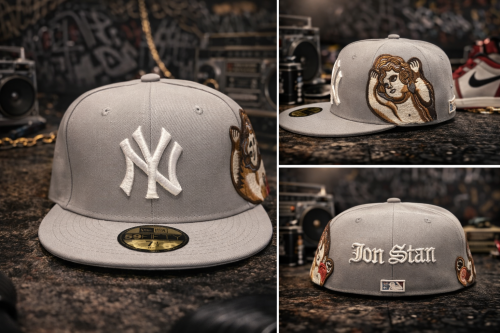 كاب NY رصاصي مقفل