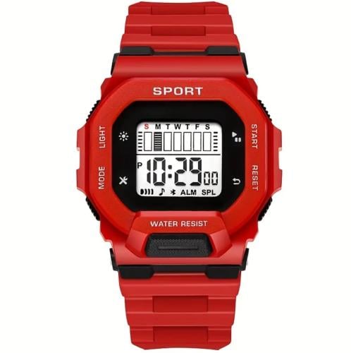 ساعة رياضية أحمر