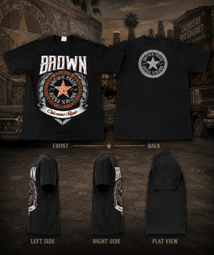 تي شيرت Brown اسود جودة عالية