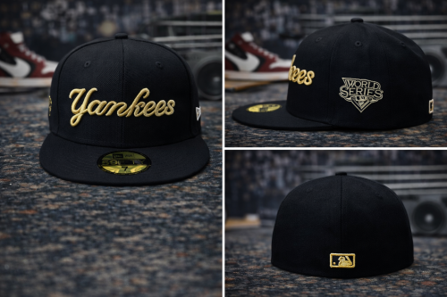 كاب yankee أسود مقفل