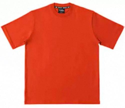تي شيرت برتقالي سادة ابورقبه جودة عالية