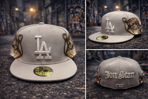 كاب LA رصاصي مقفل