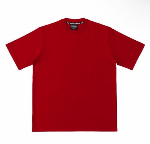 تي شيرت عنابي سادة ابورقبه جودة عالية