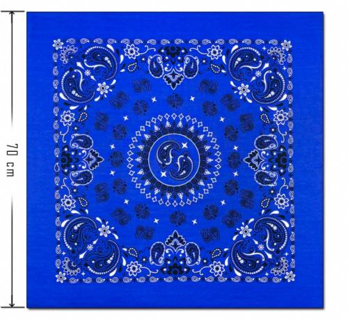 Large blue bandana
