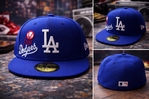 كاب LA أزرق مقفل