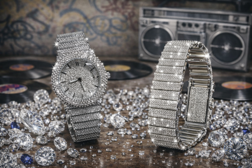 ساعة دايموند فضي جودة عالية