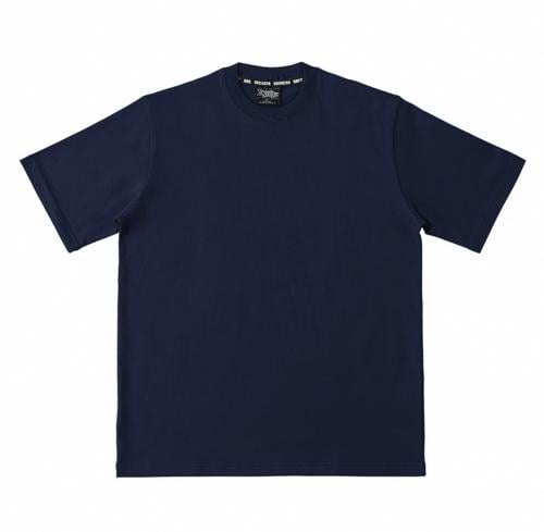 تي شيرت كحلي سادة ابورقبه جودة عالية