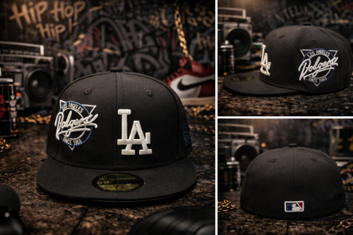 كاب LA أسود مقفل