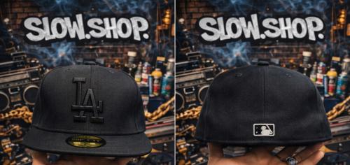 كاب LA اسود  مقفل