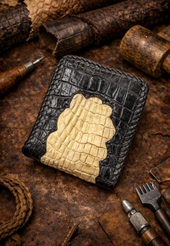 محفظه جلد تسماح طبيعي