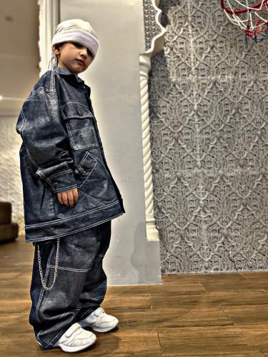 طقم جنز ابولمعه اطفال