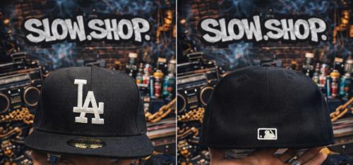 كاب LA اسود  مقفل