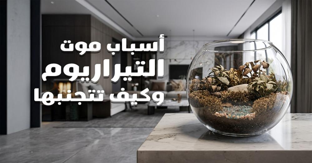 أسباب موت التيراريوم وكيف تتجنبها