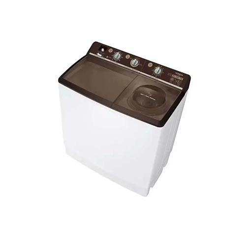 غسالة حوضين من هيتاشي – 17 كجم، أبيض وبني – PS-1700FJDBR