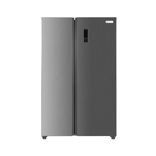 Smart Electric Double Door Side-by-Side Refrigerator - Stainless Steel, 18.4 Cubic Feet, 521 Litres, Silver - SME521F