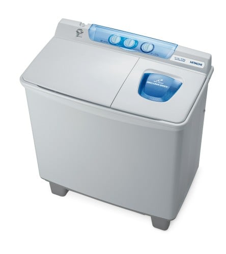 غسالة حوضين هيتاشى 10.5 ك (رمادي فاتح)-PS-1105FJ-22056ACOG