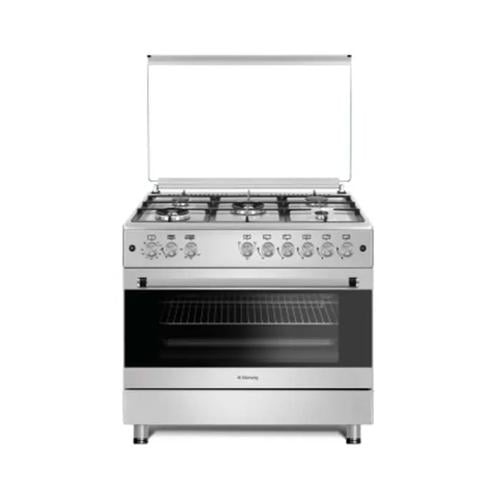 Starway Gas Cooker 60x90 cm, 5 Burners, Heavy Steel, Heavy-Duty Stand, with Dual Fans - Model SWFC9605-HIXHGF