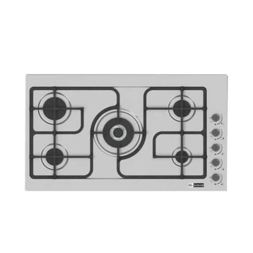 جي ال جنرال فرن مسطح بلت ان - جنرال 90×60 سم - 5 شعلات - فضي - ST008