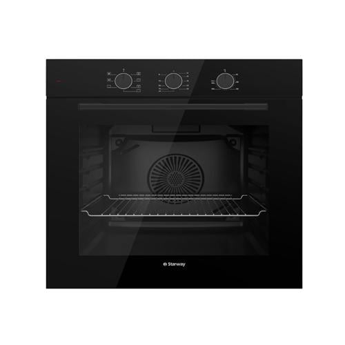 Starway Built-in Electric Oven 60 cm, 72 Liters, Mechanical, 7 Functions, Black - Model SW7FBGM