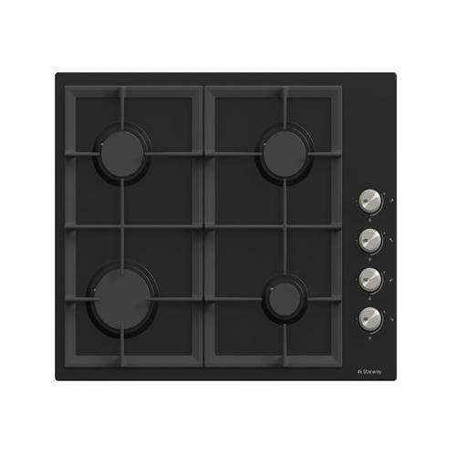 Starway 4 Burners Built-In Gas  60x60 cm, Glass, Black,- SWBH6604-BF024