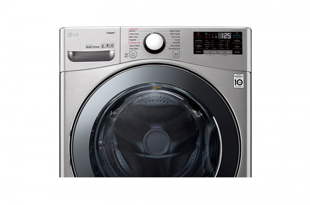 LG 19 kg Washer with 11 kg Dryer Front Load washing Machine Stainless Silver Colour Washer and Dryer In One Eco Hybrid Turbo Wash Rashodi
