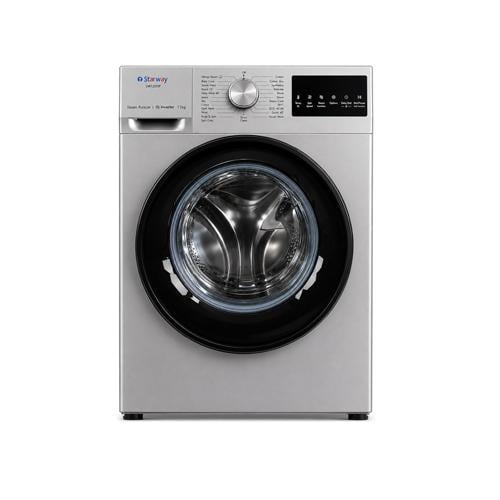 Starway Automatic Front Load Washing Machine 12kg - 75% Drying - Silver