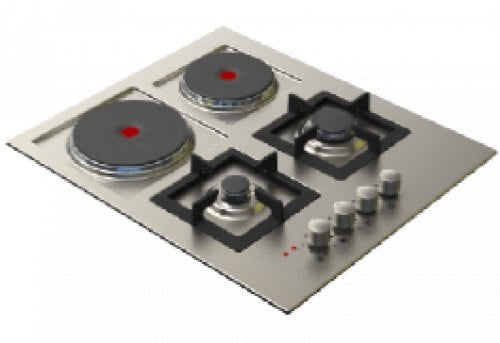 Kitchen Line Flat gas hob 2 burners 2 Electric