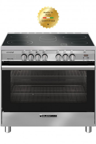 Glem Gas Cooker Gs/Elc 60X90, 5Brn Crmc