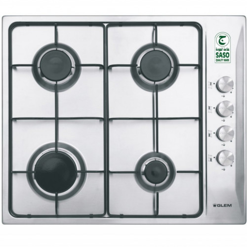 Glem Gas Hob 4Gas Brn,58.5cm,Sd/C
