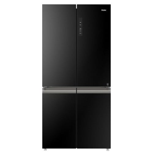 Haier Refrigerator 4-Door, 20.6 Cu.Ft./585 Ltrs, Twin Inverter, Black Glass-HRF-700BG