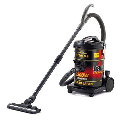 Hitachi Vacuum Cleaner 21L, 2300W, Black/Red - CV-9800YJ 220 BR